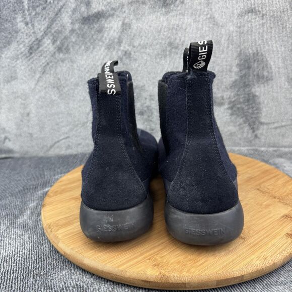 Giesswein Merino Wool Boots Womens Size 9 EU 40 Black Chelsea Slip On Ankle Warm - Picture 5 of 11